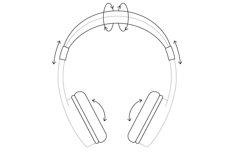 Illustration von einem Kopfhörer.
